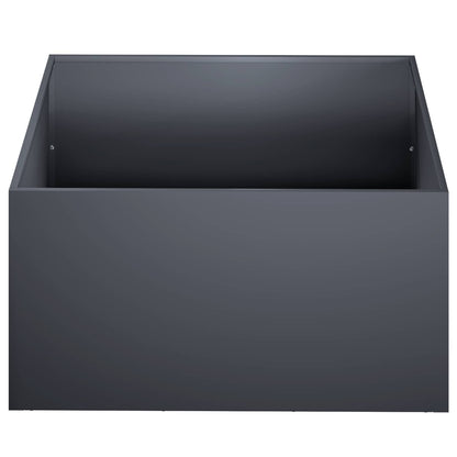 vidaXL Garden Planter Anthracite 40 x 40 x 30 cm Cold-rolled Steel