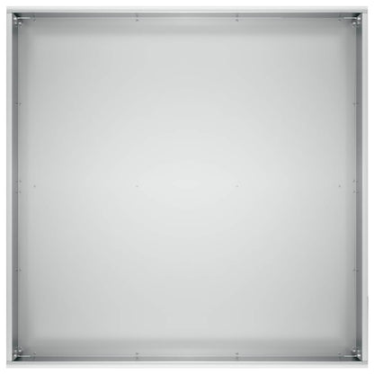 vidaXL Garden Planter Silver 40 x 40 x 30 cm Galvanised Steel