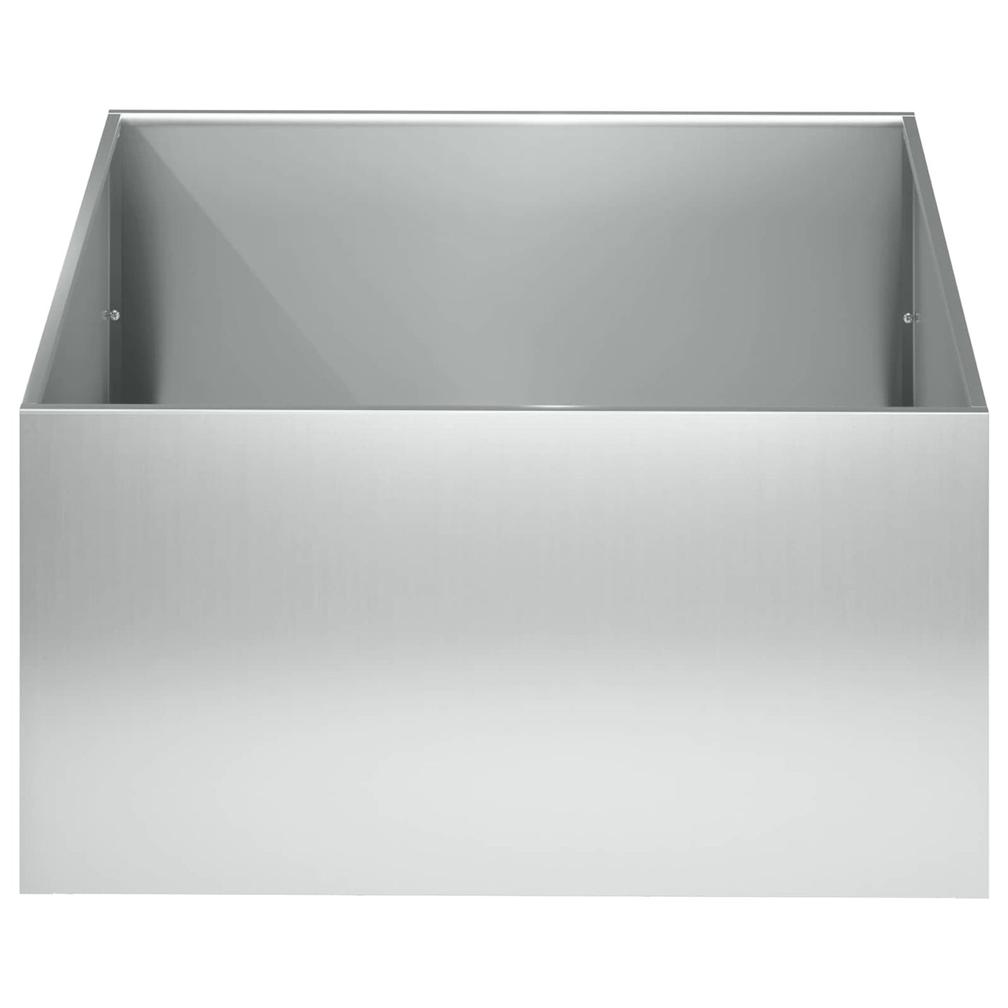 vidaXL Garden Planter 2 pcs Silver 40 x 40 x 30 cm Galvanised Steel
