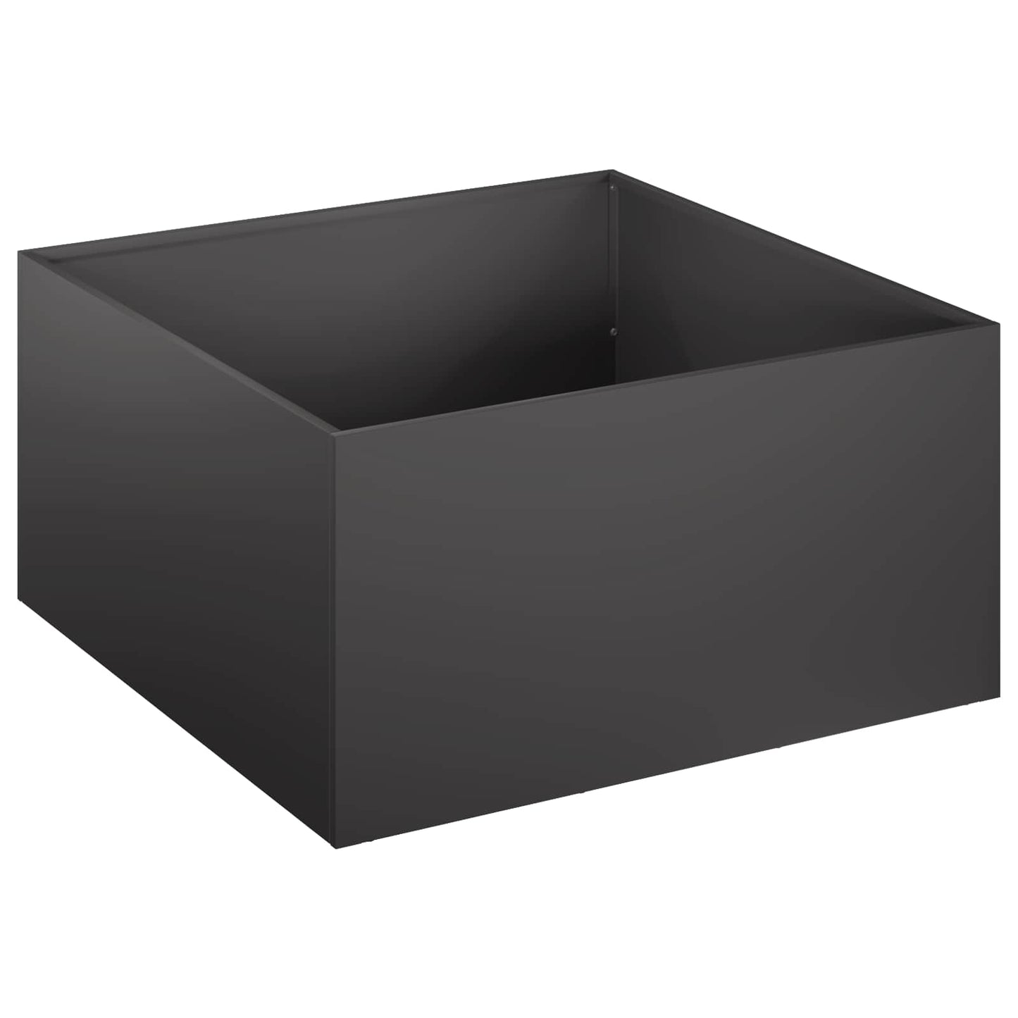vidaXL Garden Planter Black 60 x 60 x 30 cm Cold-rolled Steel