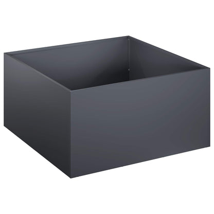 vidaXL Garden Planter 2 pcs Anthracite 60 x 60 x 30 cm