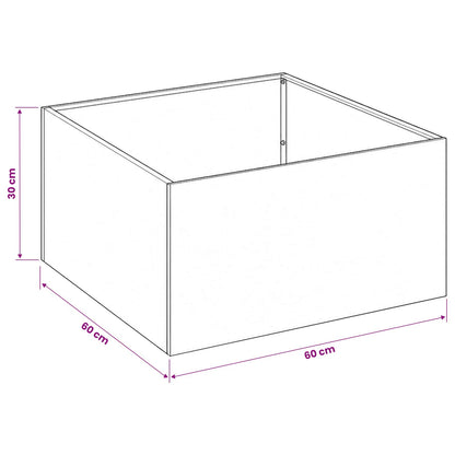 vidaXL Garden Planter 2 pcs Olive Green 60 x 60 x 30 cm