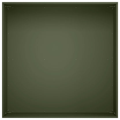 vidaXL Garden Planter 2 pcs Olive Green 60 x 60 x 30 cm