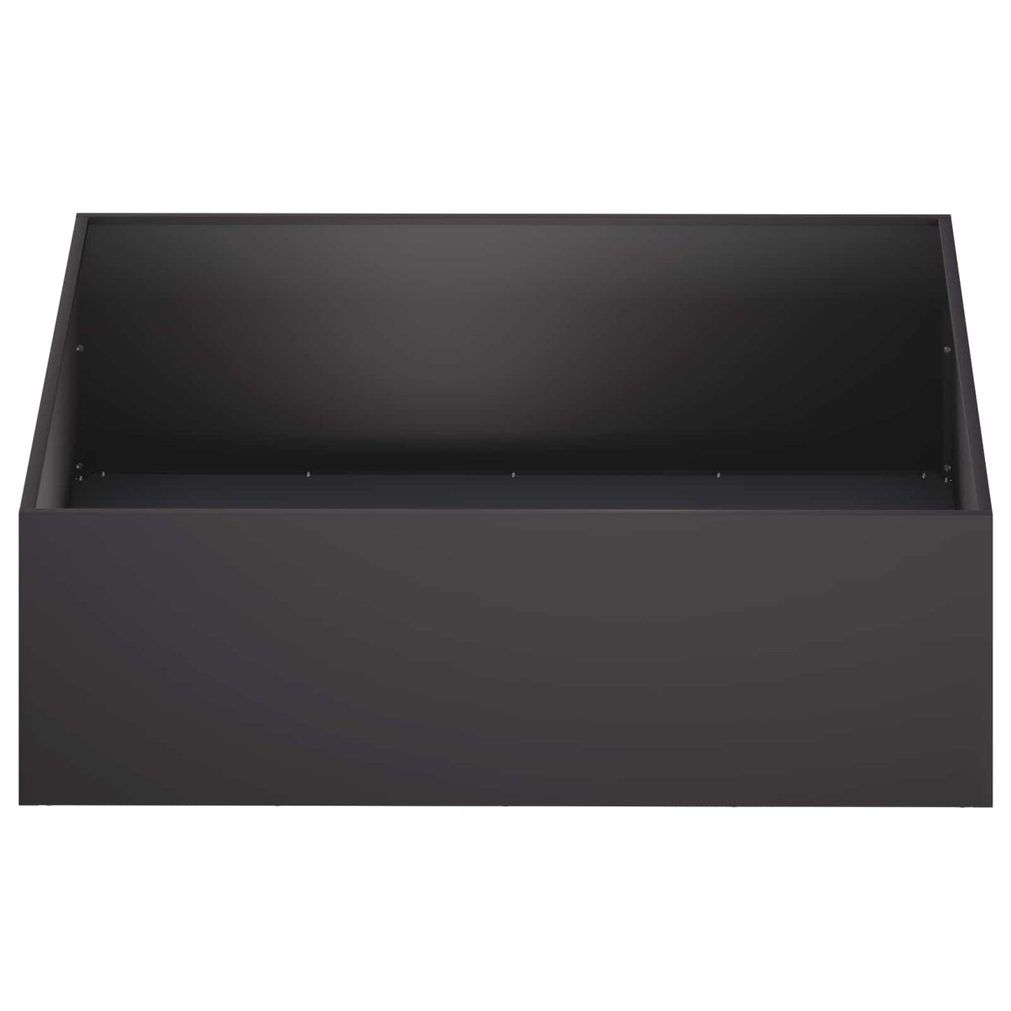vidaXL Garden Planter Black 100 x 100 x 30 cm Cold-rolled Steel