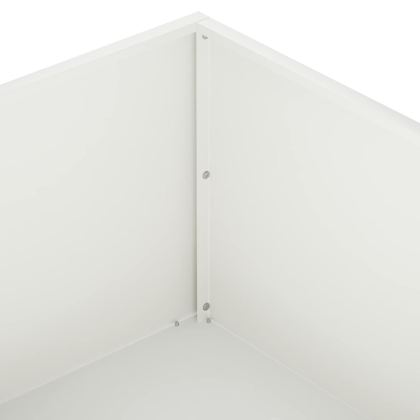 vidaXL Garden Planter White 100 x 100 x 30 cm Cold-rolled Steel