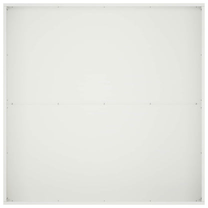 vidaXL Garden Planter White 100 x 100 x 30 cm Cold-rolled Steel