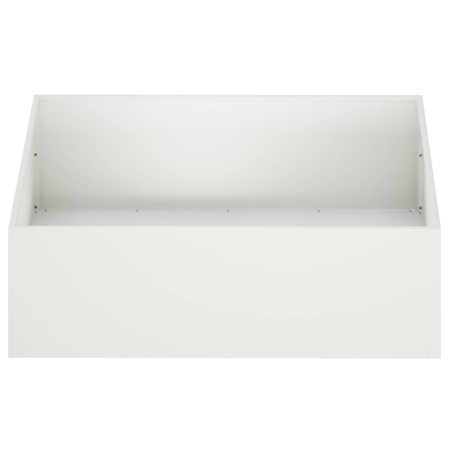 vidaXL Garden Planter 2 pcs White 100 x 100 x 30 cm Cold-rolled Steel