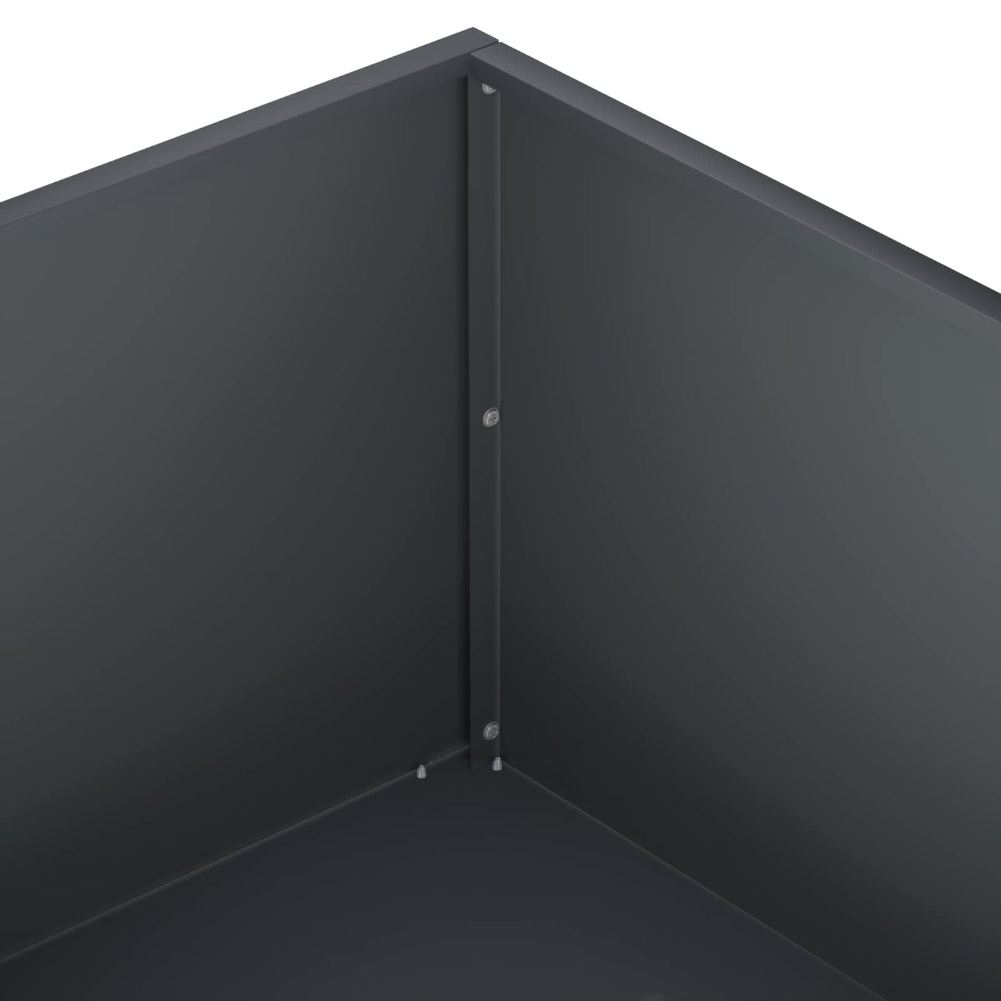 vidaXL Garden Planter 2 pcs Anthracite 100 x 100 x 30 cm
