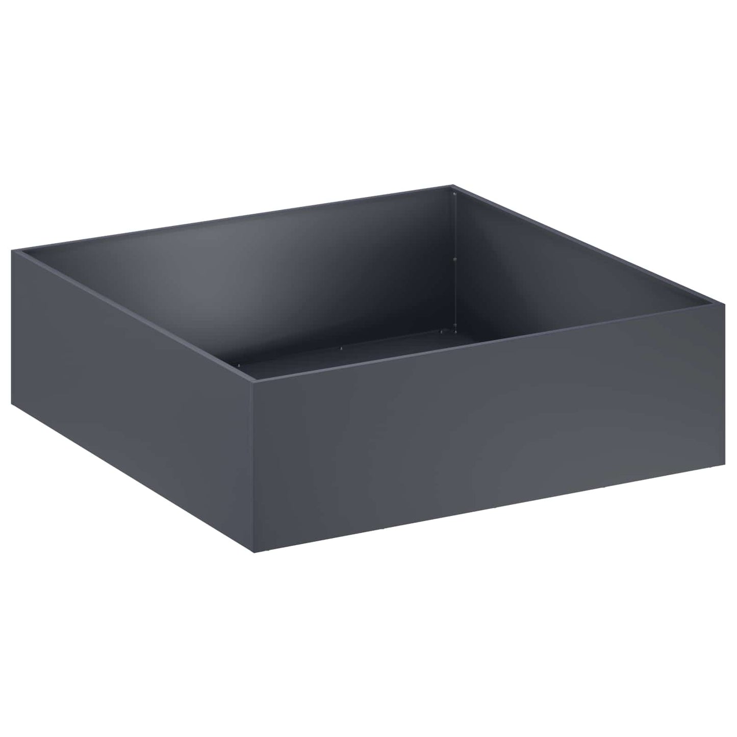vidaXL Garden Planter 2 pcs Anthracite 100 x 100 x 30 cm