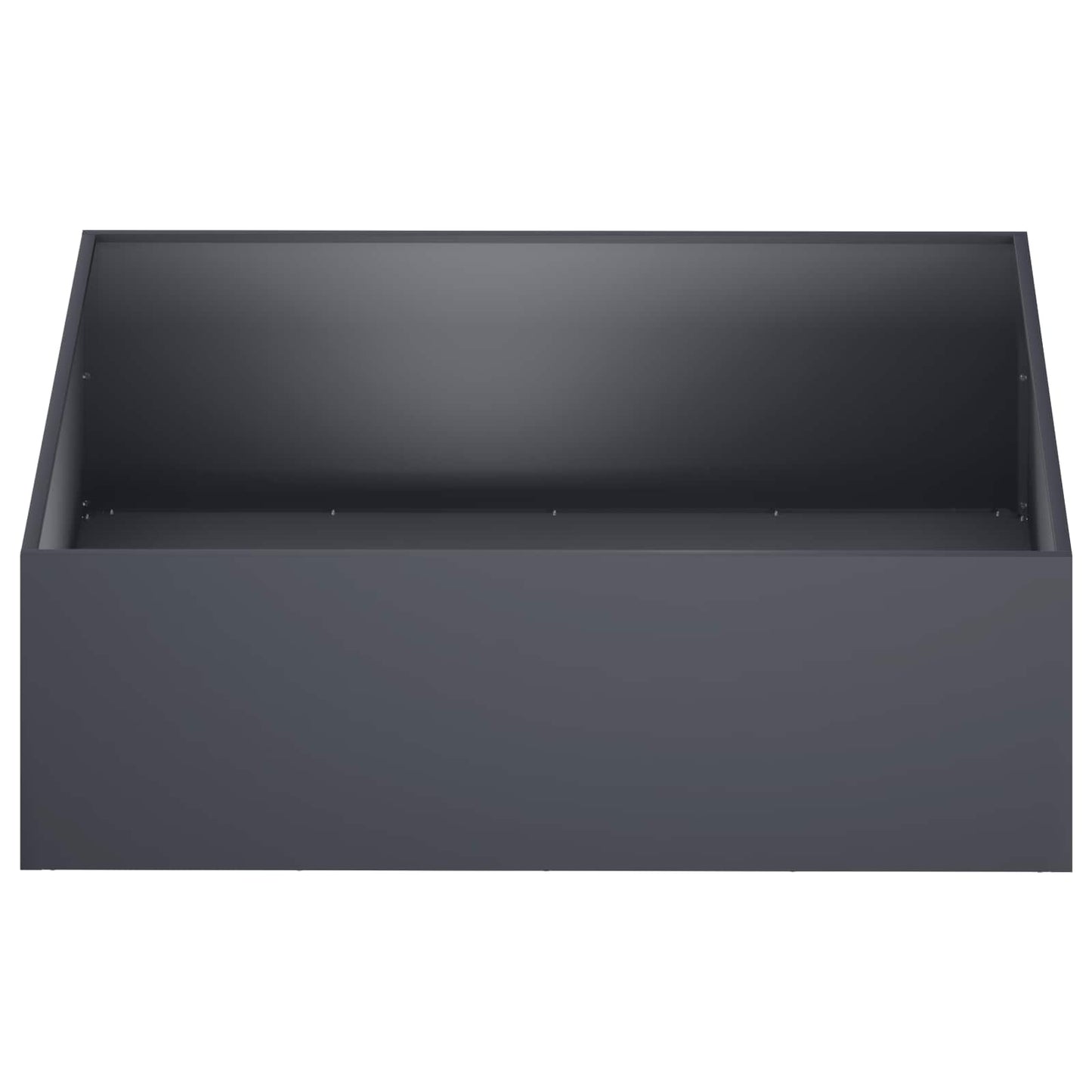 vidaXL Garden Planter 2 pcs Anthracite 100 x 100 x 30 cm