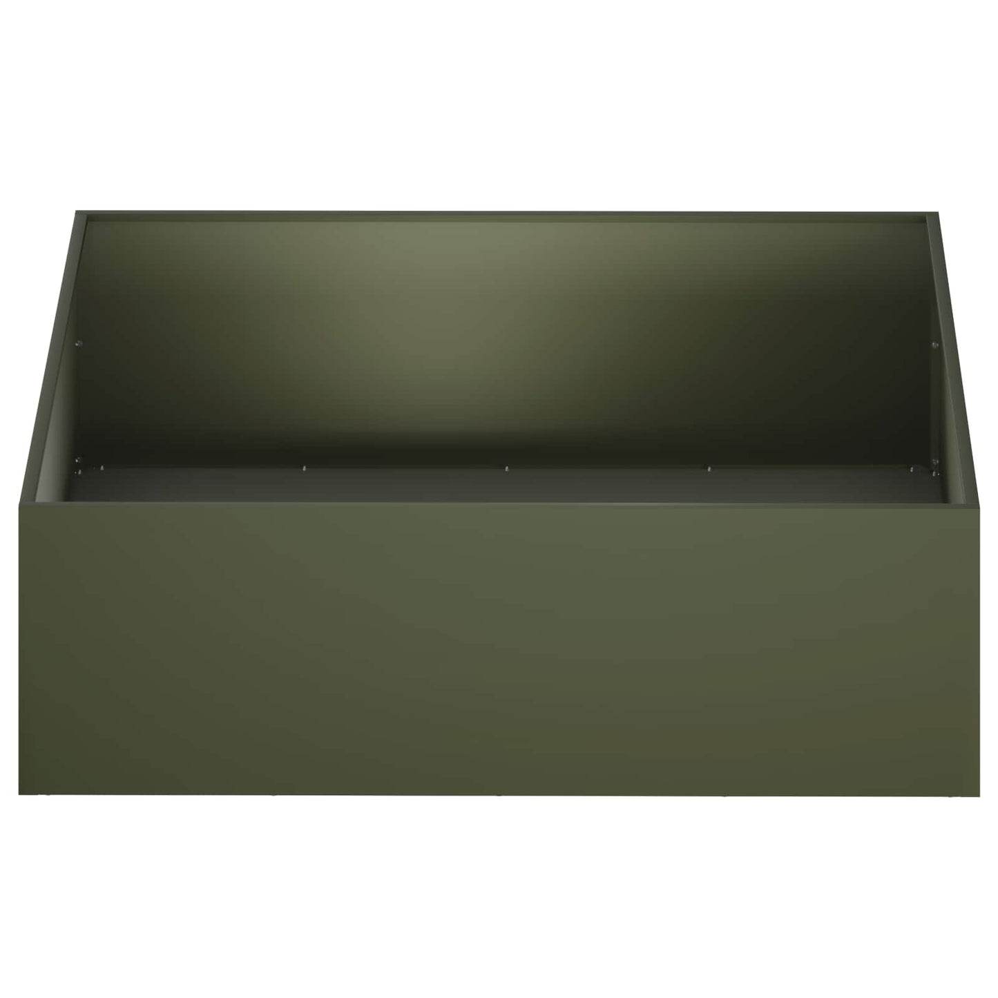 vidaXL Garden Planter Olive Green 100 x 100 x 30 cm Cold-rolled Steel