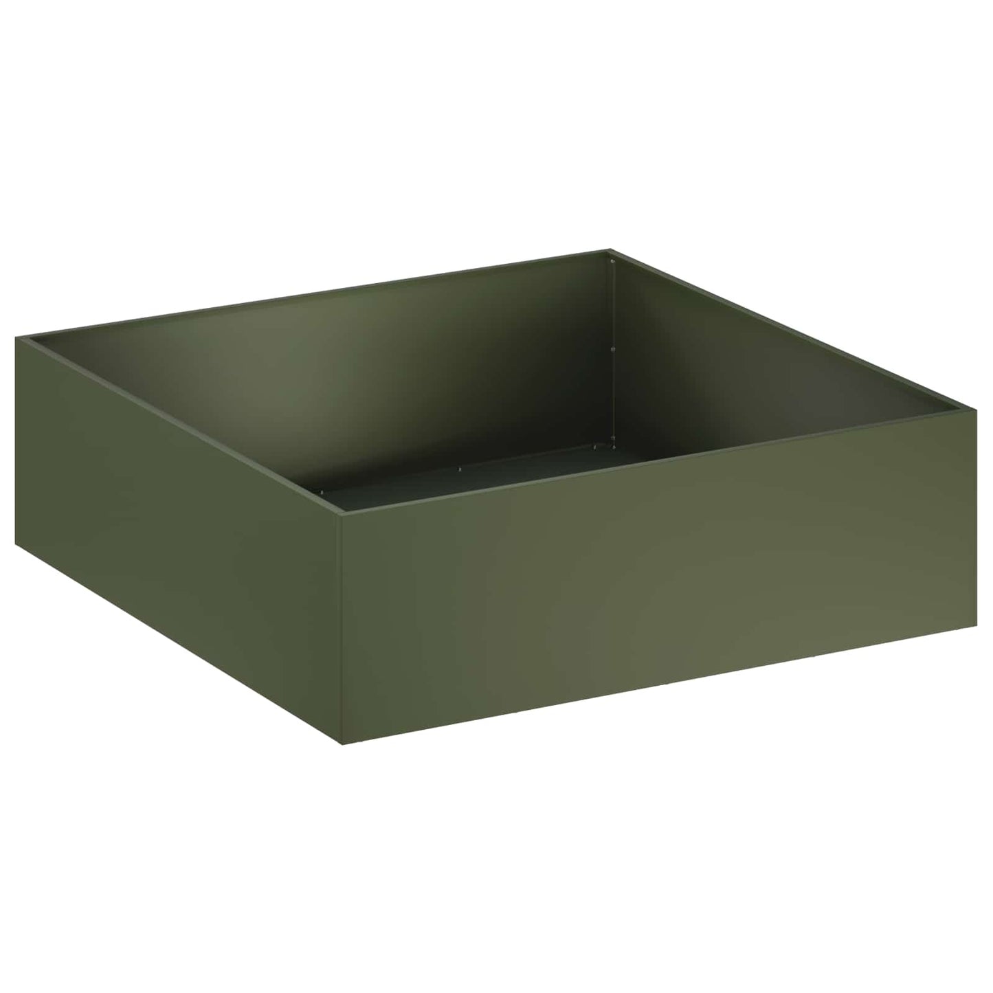 vidaXL Garden Planter 2 pcs Olive Green 100 x 100 x 30 cm