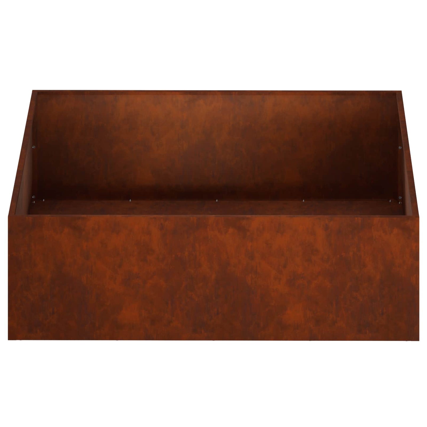 vidaXL Garden Planter Rusty 100 x 100 x 30 cm Weathering Steel