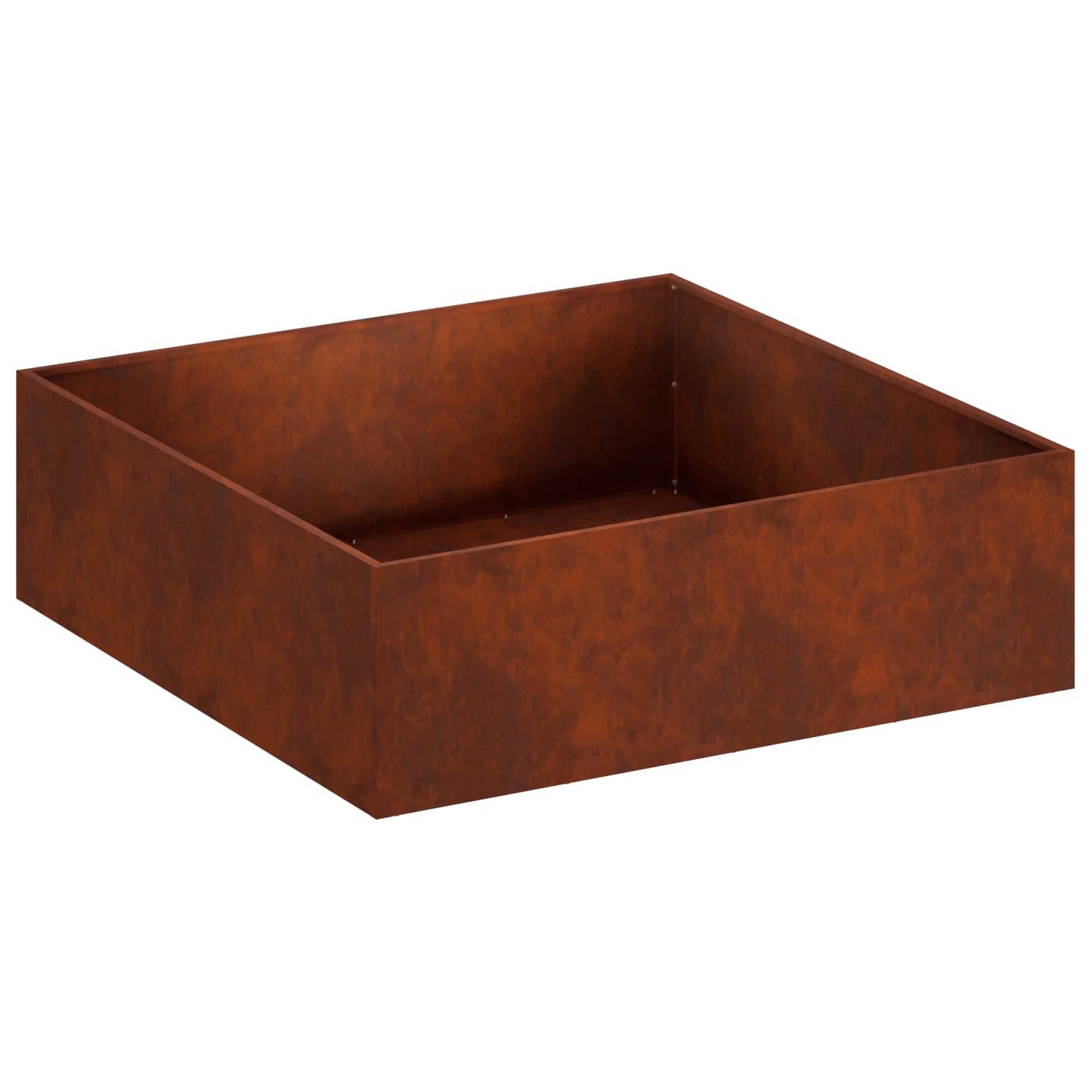 vidaXL Garden Planter 2 pcs Rusty 100 x 100 x 30 cm Weathering Steel