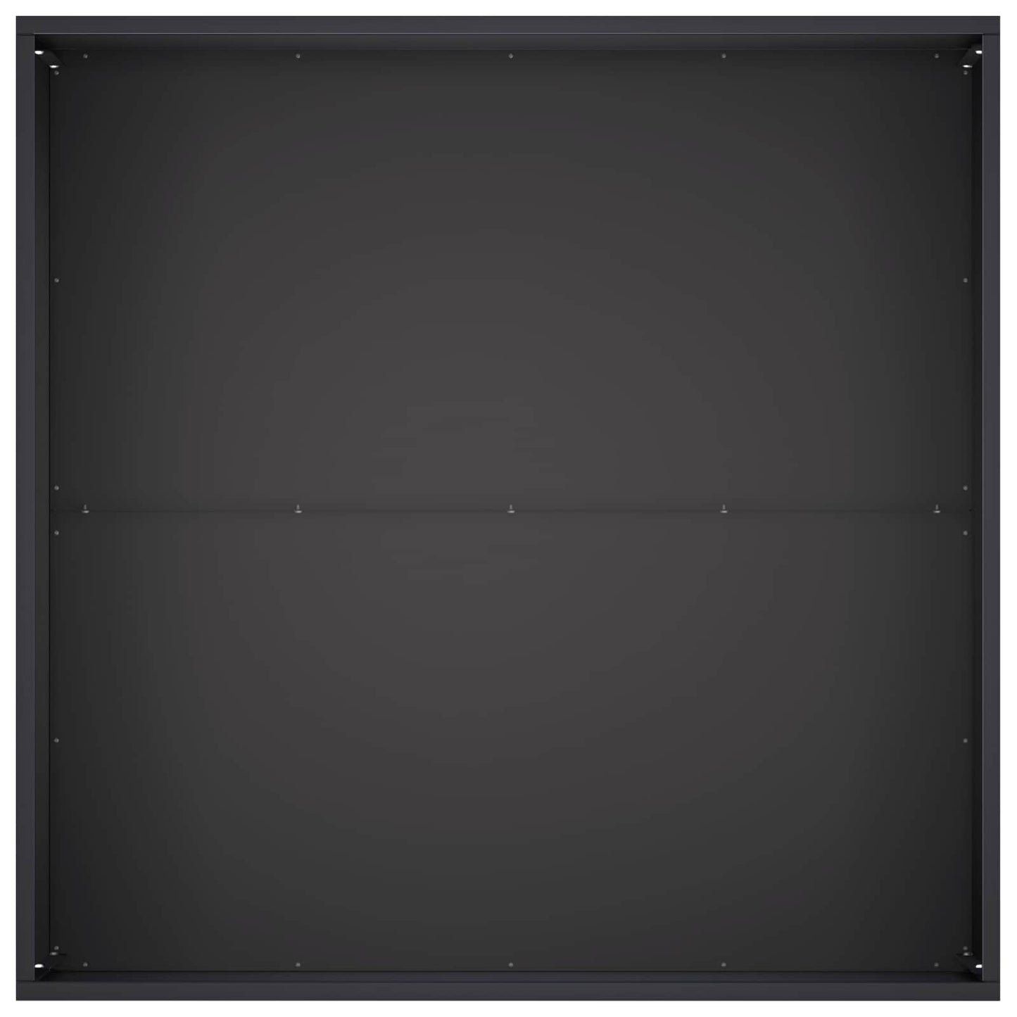 vidaXL Garden Planter 2 pcs Black 60 x 60 x 40 cm Cold-rolled Steel