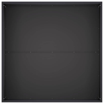 vidaXL Garden Planter 2 pcs Black 60 x 60 x 40 cm Cold-rolled Steel