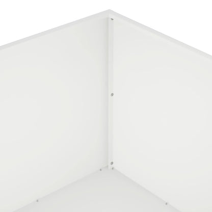 vidaXL Garden Planter White 60 x 60 x 40 cm Cold-rolled Steel