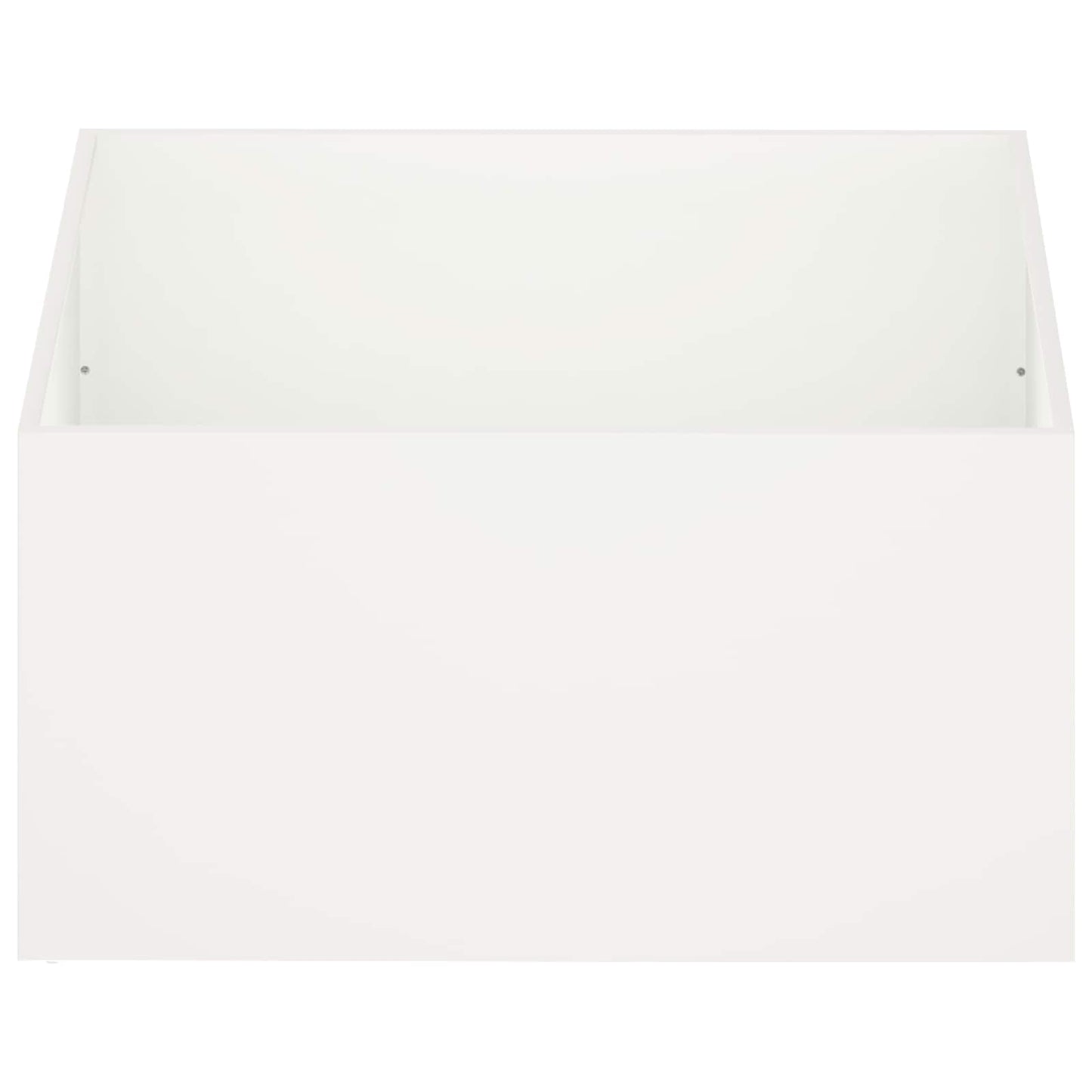 vidaXL Garden Planter White 60 x 60 x 40 cm Cold-rolled Steel