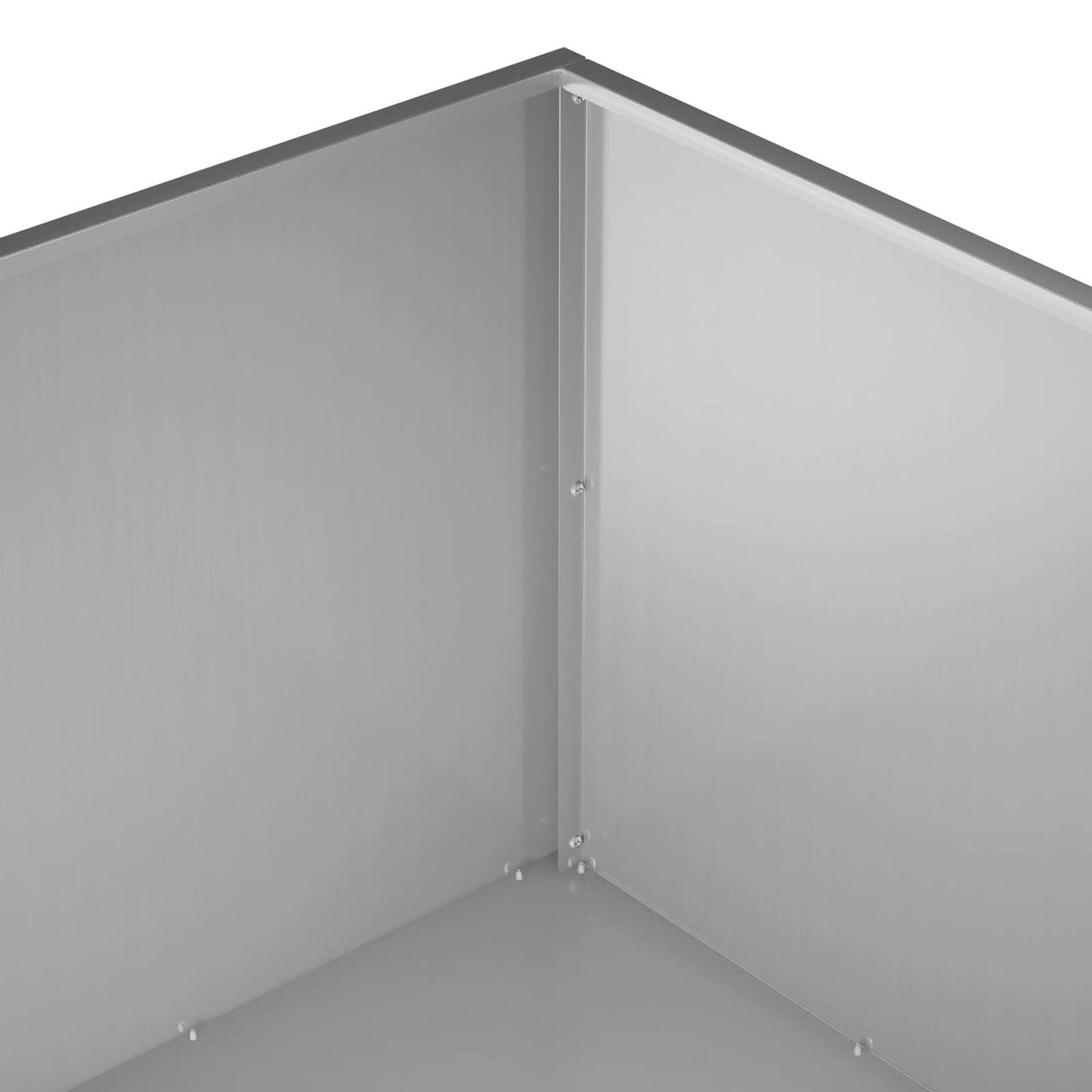 vidaXL Garden Planter Silver 60 x 60 x 40 cm Galvanised Steel