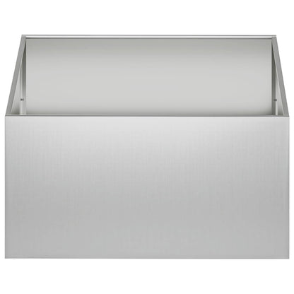 vidaXL Garden Planter 2 pcs Silver 60 x 60 x 40 cm Galvanised Steel