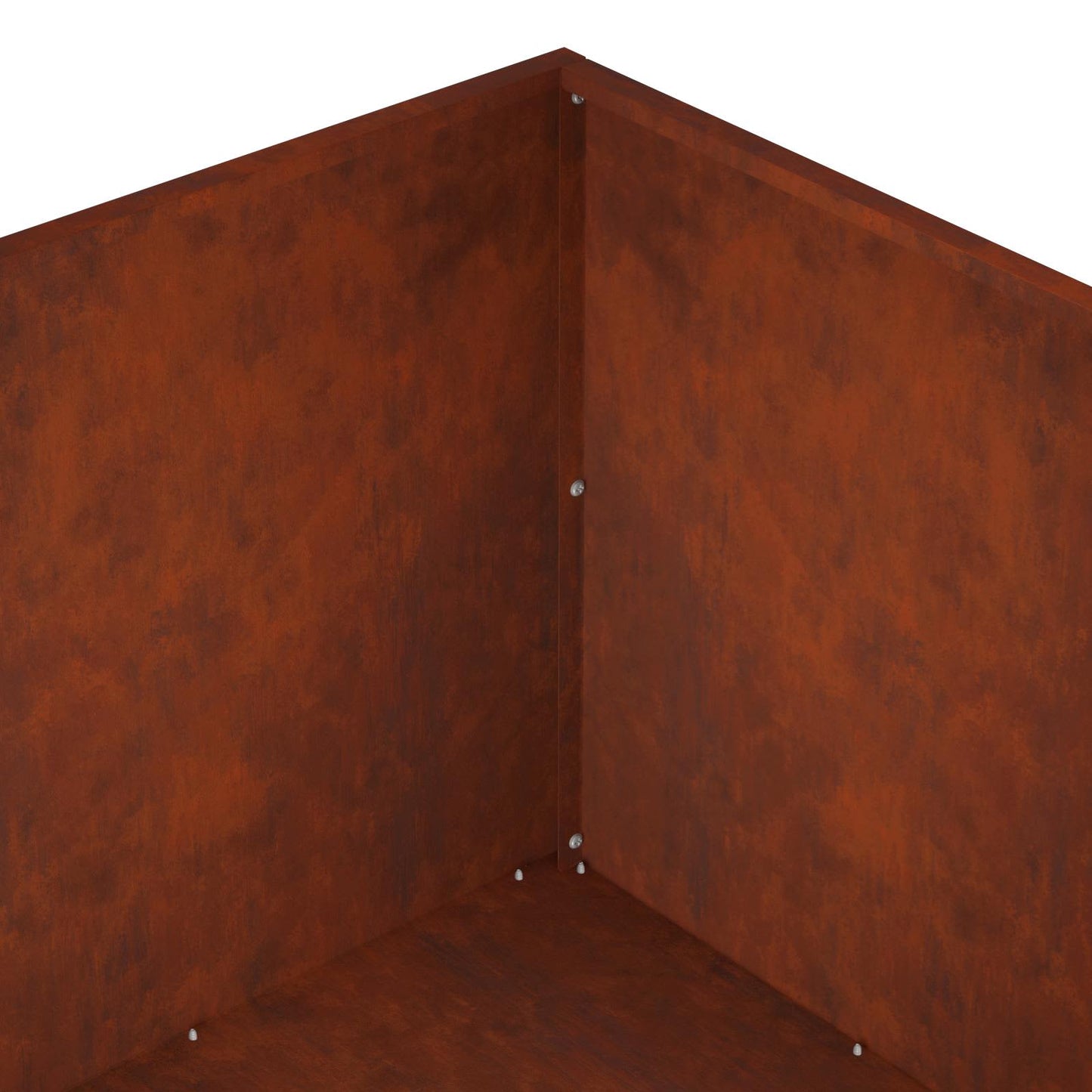 vidaXL Garden Planter 2 pcs Rusty 60 x 60 x 40 cm Weathering Steel