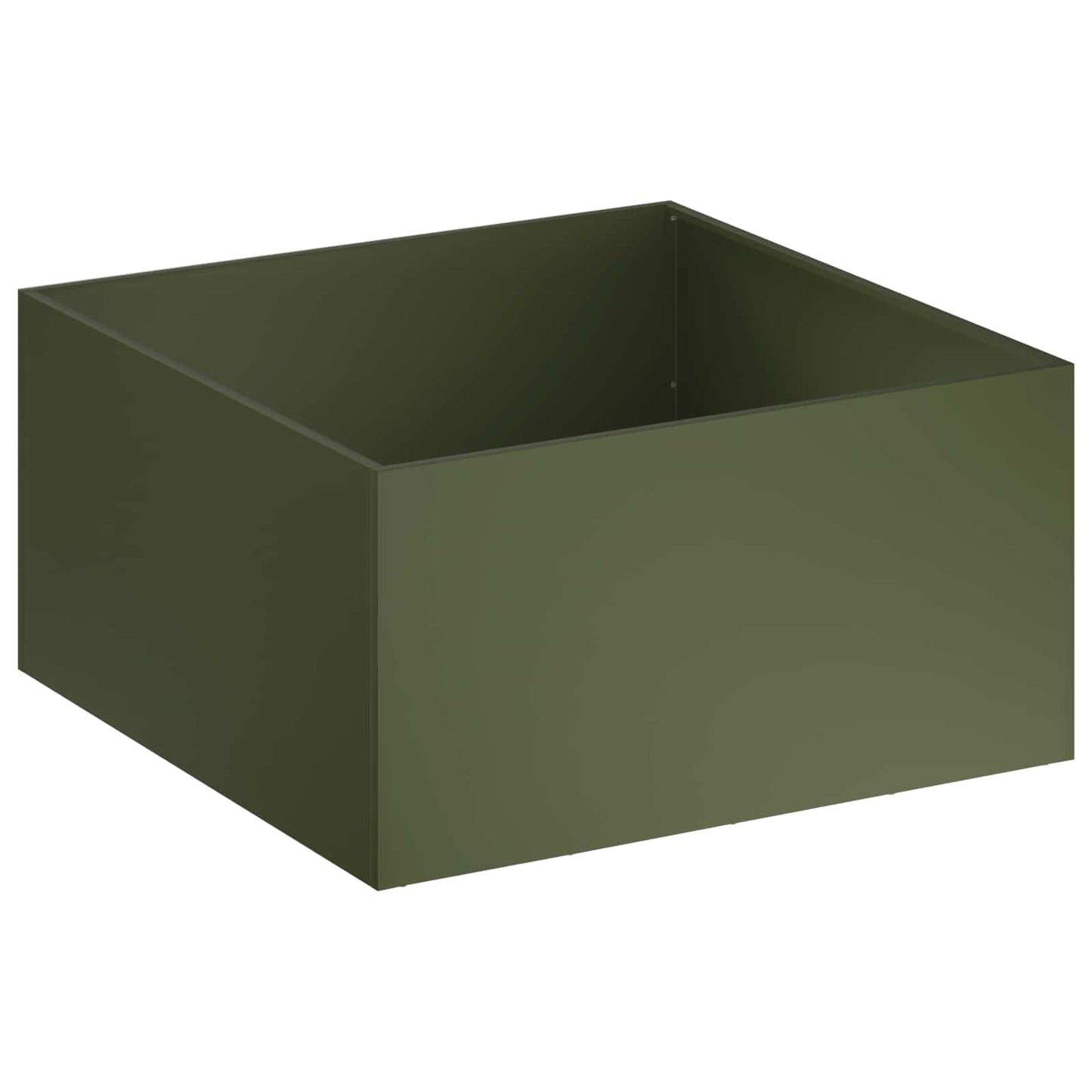 vidaXL Garden Planter 2 pcs Olive Green 80 x 80 x 40 cm