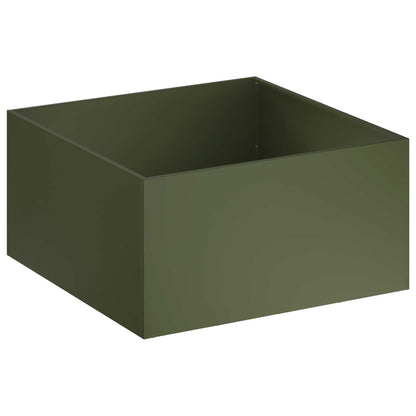 vidaXL Garden Planter 2 pcs Olive Green 80 x 80 x 40 cm