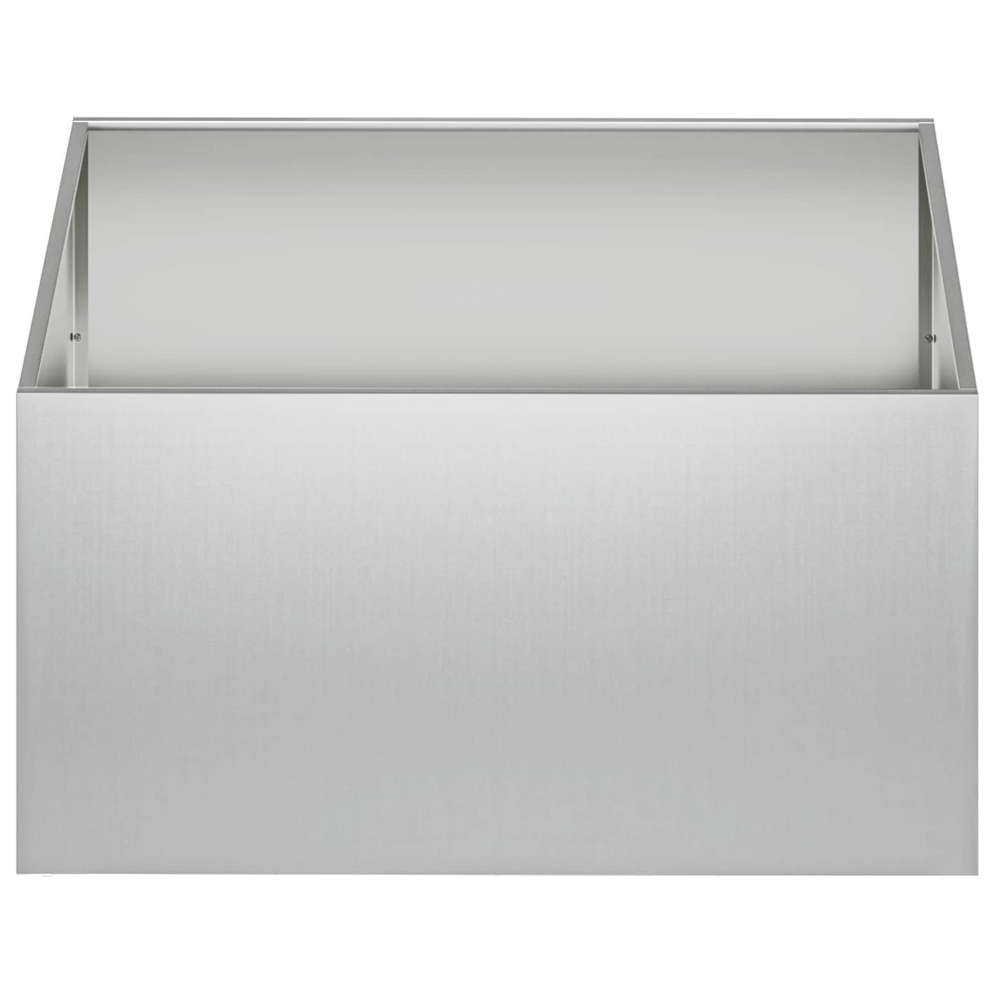 vidaXL Garden Planter 2 pcs Silver 80 x 80 x 40 cm Galvanised Steel