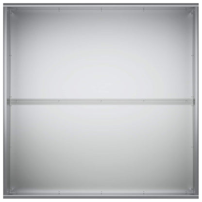 vidaXL Garden Planter 2 pcs Silver 80 x 80 x 40 cm Galvanised Steel