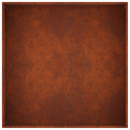 vidaXL Garden Planter Rusty 80 x 80 x 40 cm Weathering Steel