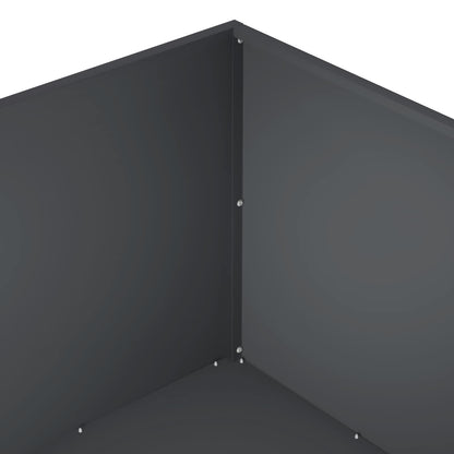 vidaXL Garden Planter Anthracite 100 x 100 x 40 cm Cold-rolled Steel
