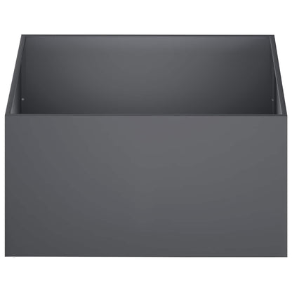 vidaXL Garden Planter 2 pcs Anthracite 100 x 100 x 40 cm