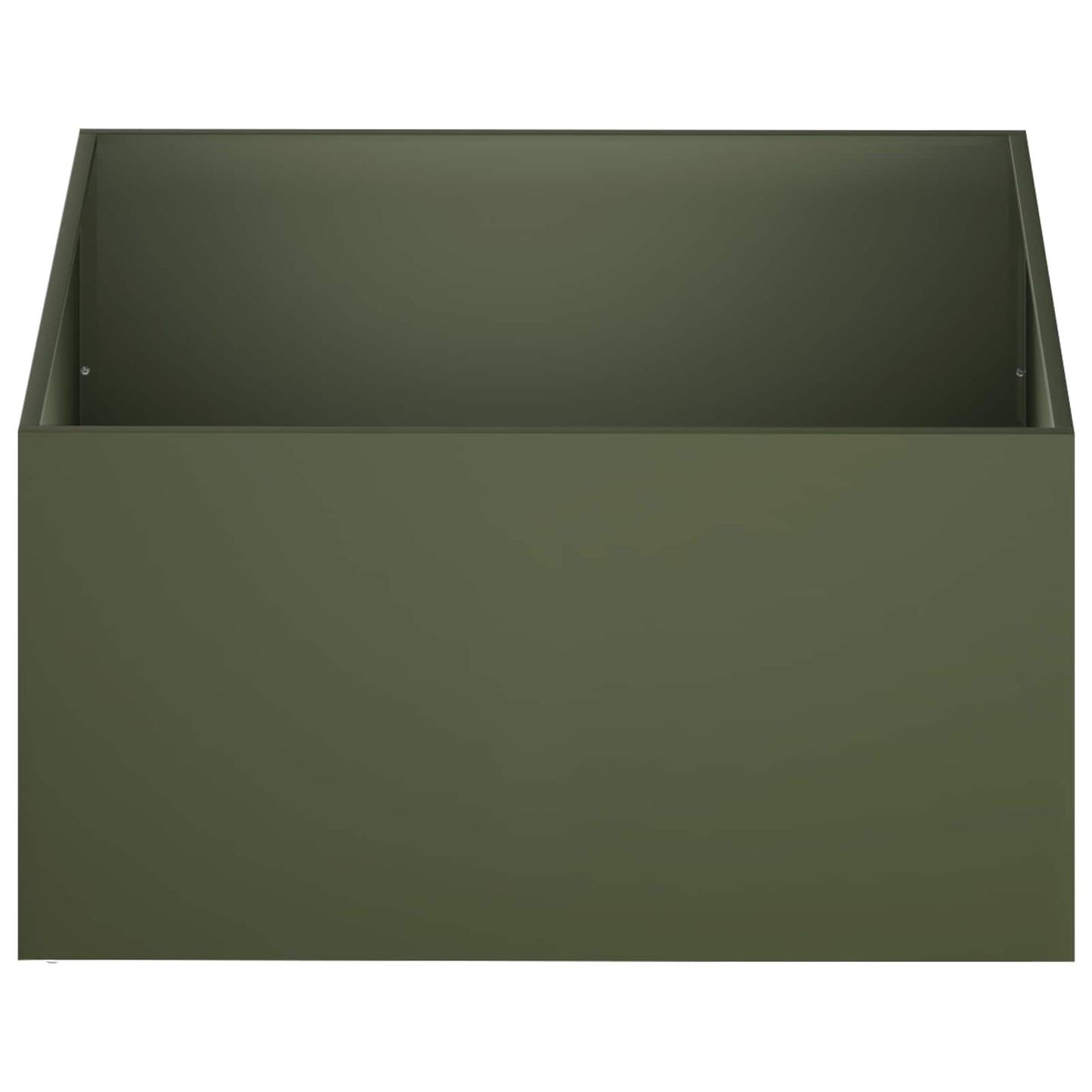 vidaXL Garden Planter Olive Green 100 x 100 x 40 cm Cold-rolled Steel