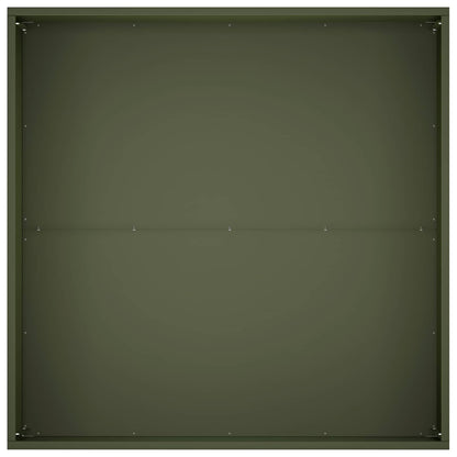 vidaXL Garden Planter 2 pcs Olive Green 100 x 100 x 40 cm