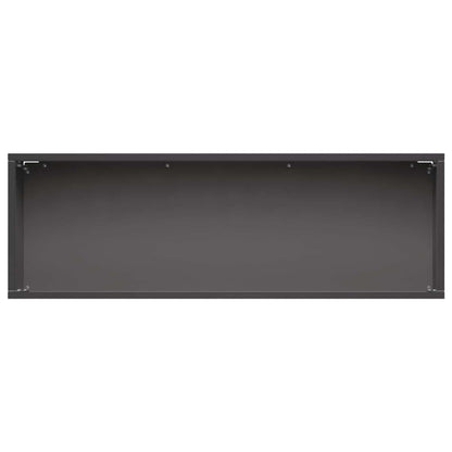 vidaXL Garden Planter Black 40 x 20 x 20 cm Cold-rolled Steel