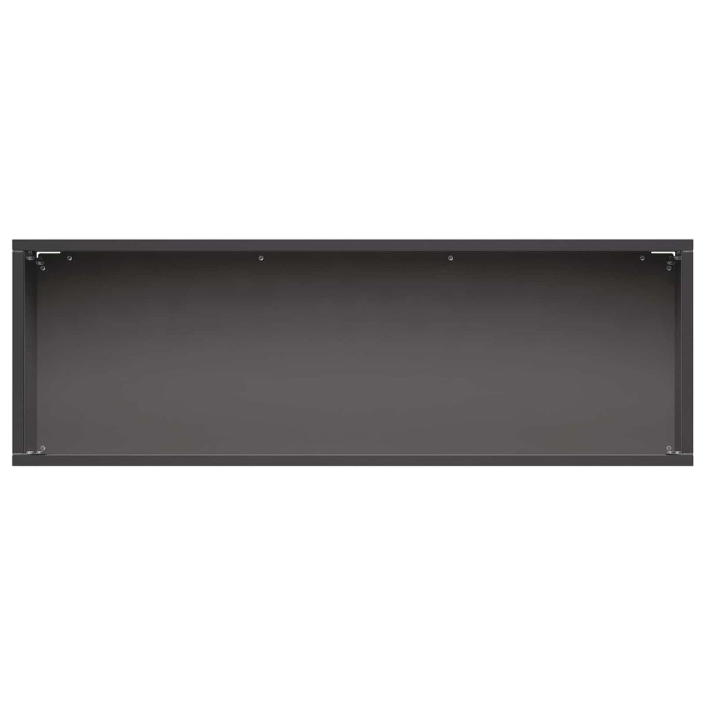 vidaXL Garden Planter 2 pcs Black 40 x 20 x 20 cm Cold-rolled Steel