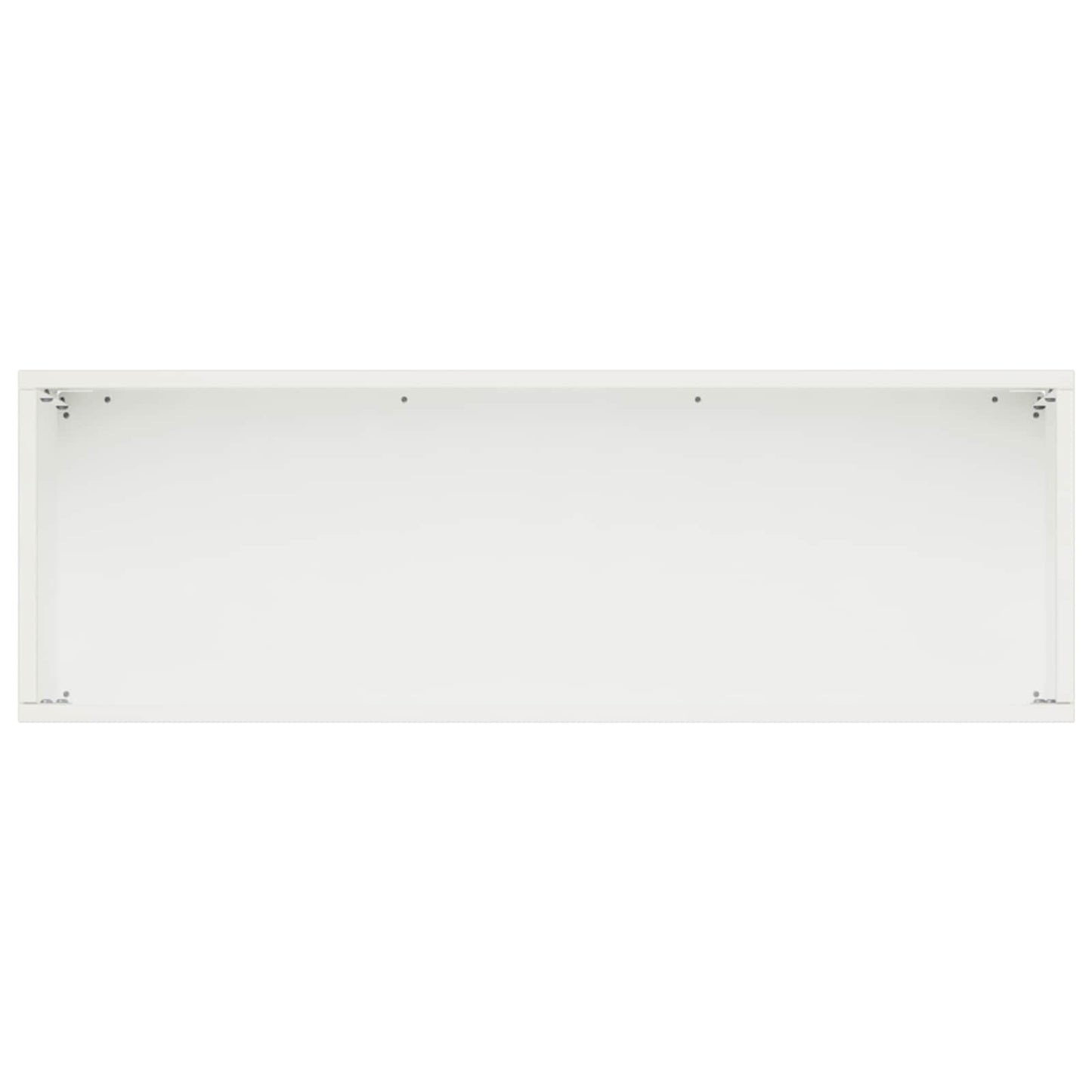 vidaXL Garden Planter 2 pcs White 40 x 20 x 20 cm Cold-rolled Steel