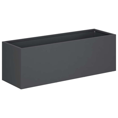 vidaXL Garden Planter Anthracite 40 x 20 x 20 cm Cold-rolled Steel