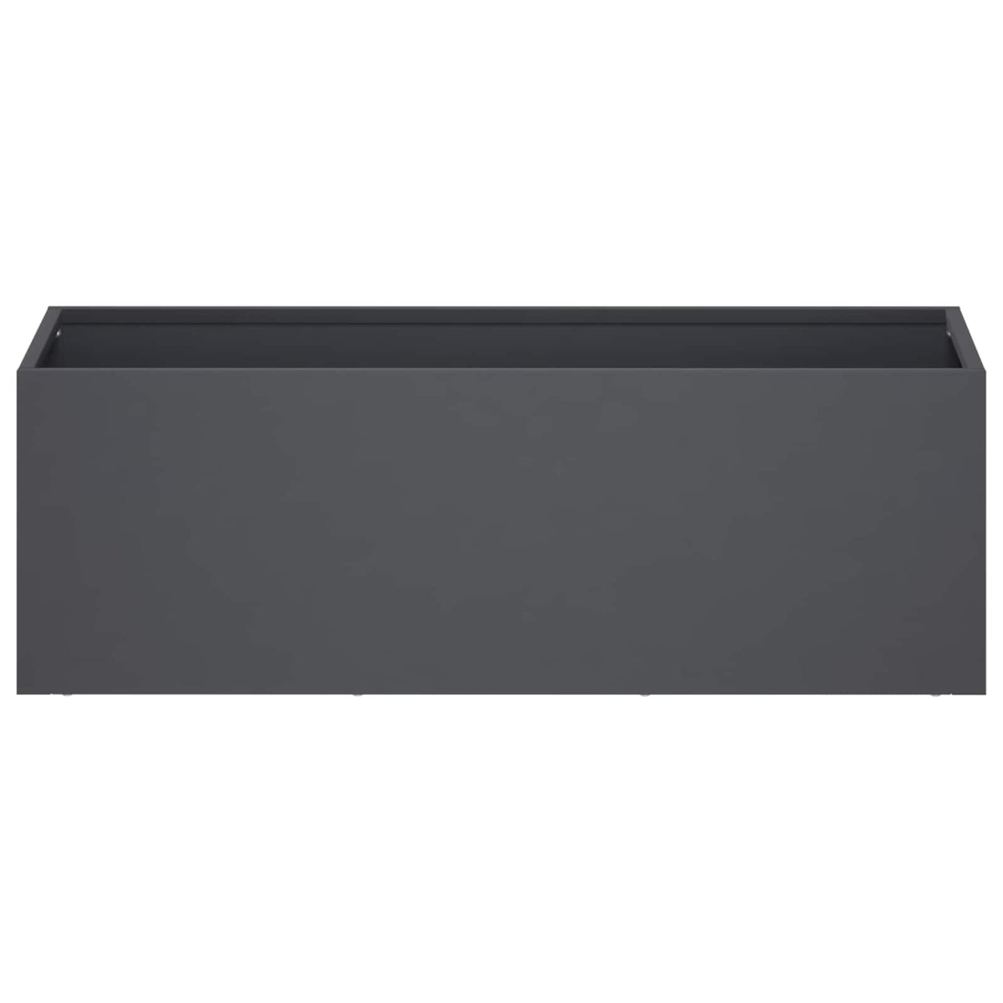 vidaXL Garden Planter Anthracite 40 x 20 x 20 cm Cold-rolled Steel