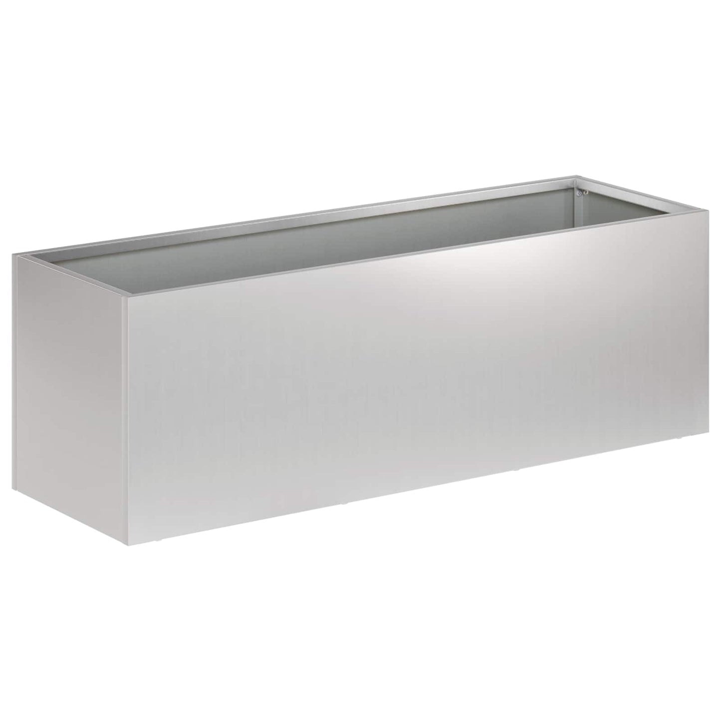 vidaXL Garden Planter Silver 40 x 20 x 20 cm Galvanised Steel