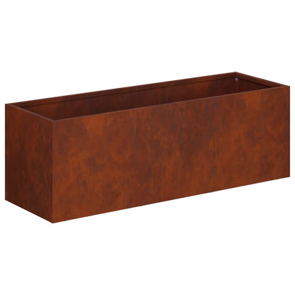 vidaXL Garden Planter Rusty 40 x 20 x 20 cm Weathering Steel