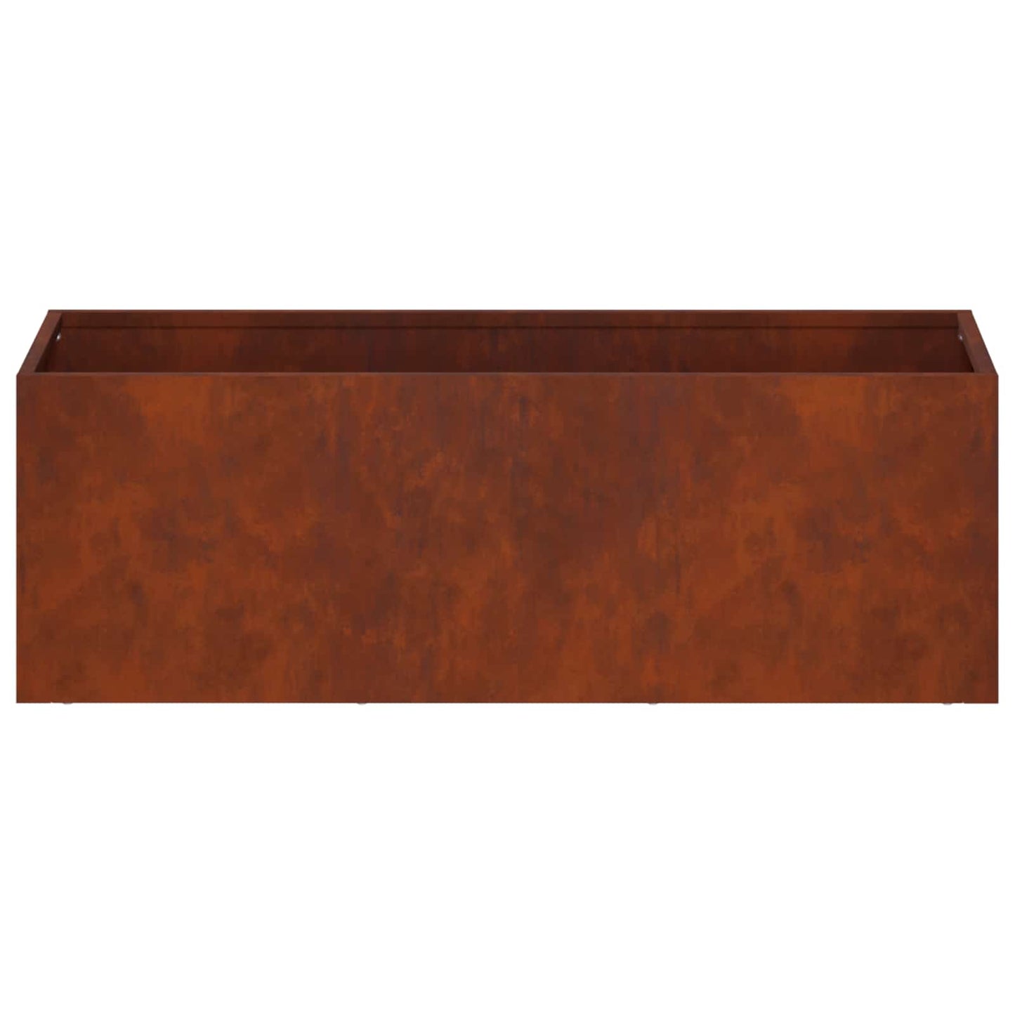 vidaXL Garden Planter 2 pcs Rusty 40 x 20 x 20 cm Weathering Steel