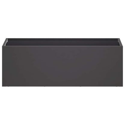 vidaXL Garden Planter Black 60 x 20 x 20 cm Cold-rolled Steel