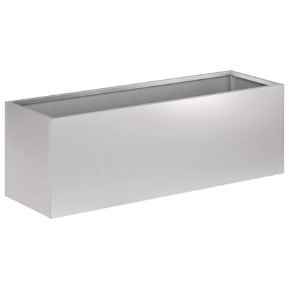 vidaXL Garden Planter Silver 60 x 20 x 20 cm Galvanised Steel
