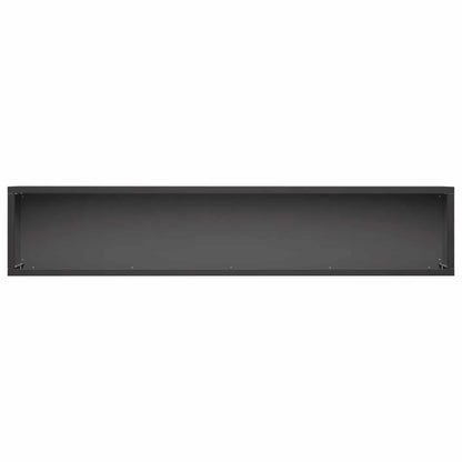 vidaXL Garden Planter Black 80 x 20 x 20 cm Cold-rolled Steel