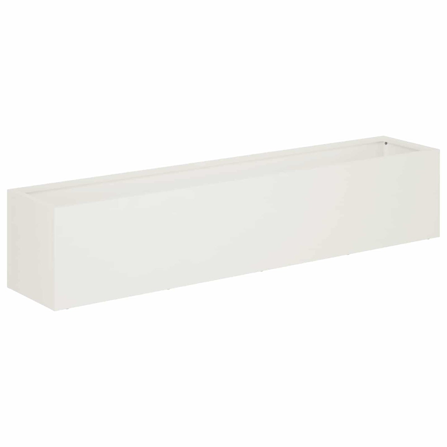 vidaXL Garden Planter White 80 x 20 x 20 cm Cold-rolled Steel