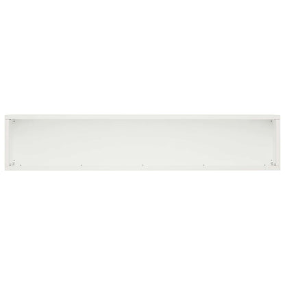 vidaXL Garden Planter White 80 x 20 x 20 cm Cold-rolled Steel