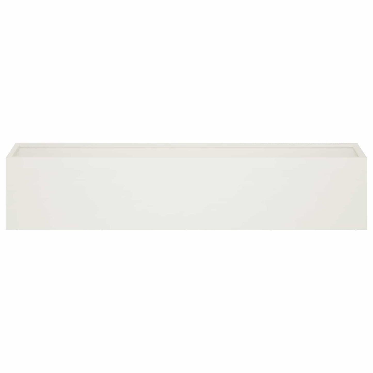 vidaXL Garden Planter 2 pcs White 80 x 20 x 20 cm Cold-rolled Steel