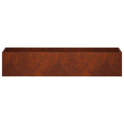 vidaXL Garden Planter Rusty 80 x 20 x 20 cm Weathering Steel