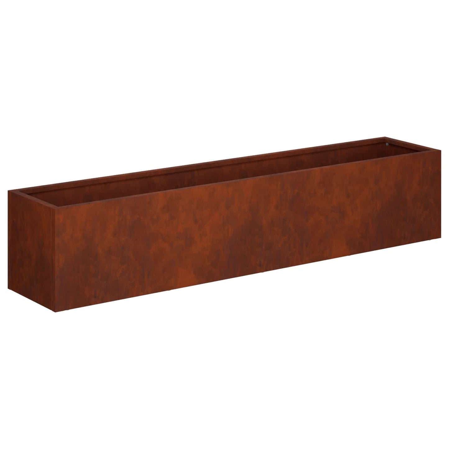 vidaXL Garden Planter 2 pcs Rusty 80 x 20 x 20 cm Weathering Steel